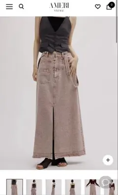 MEDI INVERT SUSPENDER DENIM SKIRTのサムネイル