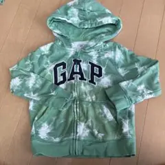 GAP タイダイ 緑色 フード付きパーカー