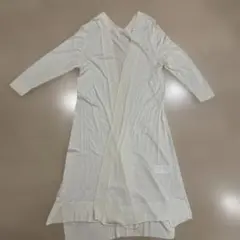 アイボリー ロングカーディガン 七分袖