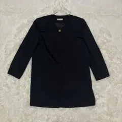 美品】ノーカラージャケット ブラック 冠婚葬祭 入学式 卒業式 高見え