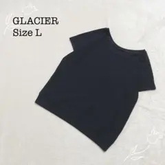 グラシア 【L】 Vネック 一部袖 シャツ カットソー トップス ボーダー 無地