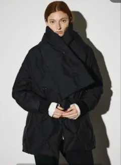 RIM.ARK ブラック ダウンジャケット アウター RIM.ARK（リムアーク）の「Dolman short down（ダウンジャケット