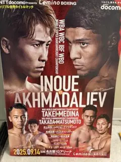 井上尚弥VSアフマダリエフ　会場パンフレット
