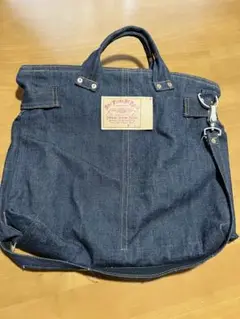 デニム トートバッグ 濃紺　ワンピースオブロック