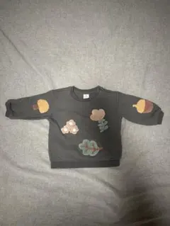 【80㎝相当】H&M ダークグレー トレーナー