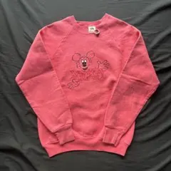 90s FRUIT OF THE ROOM ラグランスウェット ミッキー