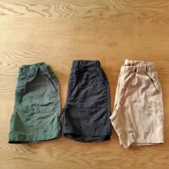 UNIQLO KIDS 、無印　ハーフパンツ 110cm 3枚セット