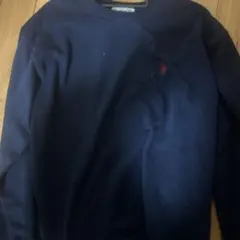 POLO RALPH LAUREN 両Vガゼット起毛スウェット L