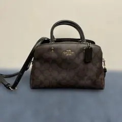 COACHコーチ 2wayショルダーバッグ ブラウン レザー