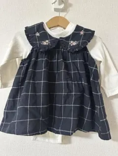 タグ付き　新品　プチマイン　ロンパース　70