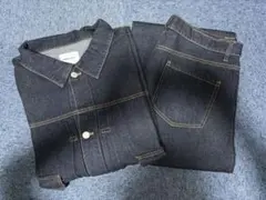 ダークデニムジャケット＆パンツセット