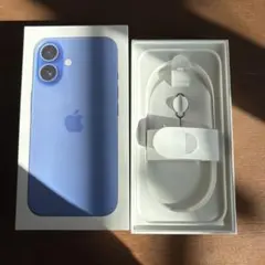 Apple iPhone 16 ブルー 本体 箱・ケーブル付 Apple iPhone 16 ブルー 箱・付属品のみ - メルカリ