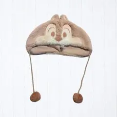 チップとデール 帽子 フリース素材 ポンポン付き