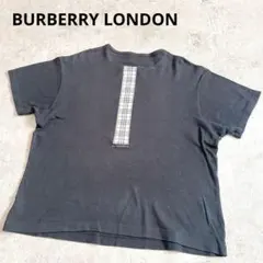 バーバリーロンドンBURBERRY バックプリント ノバチェック Tシャツ 黒のサムネイル