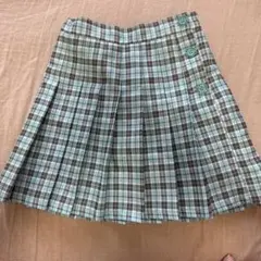 レピピ　チェック　スカート　XS