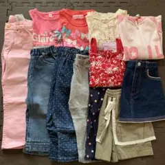 100センチ　夏服　まとめ売り④ 女の子　Tシャツ 子供服