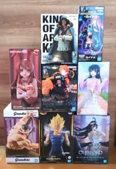 フィギュアまとめ売り、ドラゴンボール、ワンピース、オーバーロード、涼宮ハルヒ他