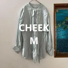 CHEEK チーク　セーラーカラー風長袖ブラウス　ペールブルー　Mのサムネイル