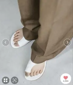 【未使用】【箱付】TODAYFUL トングレザーサンダルのサムネイル
