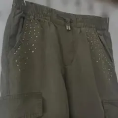 スペイン子供服　mayoral カーゴパンツ　夏用　ビジュー付き