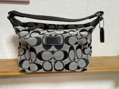 COACH コーチ アクセサリーポーチ ブラック シグネチャー