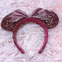 ディズニー ミニーマウス スパンコールカチューシャ