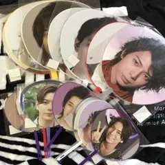 ㉝ 嵐 松本潤 ジャンボうちわ7枚 ミニうちわ9枚 16枚セットコンサートグッズ