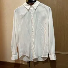 ユニクロ　uniqlo シャツ　ブラウス　白　ホワイト　S 襟付き