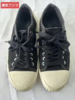 ◇ FRED PERRY ブラック キャンバス スニーカー UK6