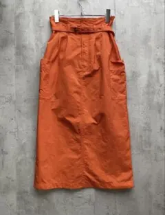 moussy❤︎マウジー❤︎オレンジ ベルト付き タイトスカートのサムネイル