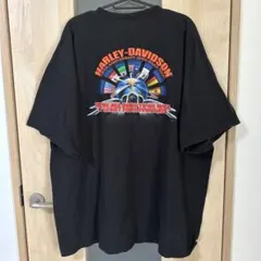 00s ハーレーダビッドソン 100周年オープンロードツアー両面プリントTシャツ