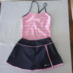 女の子向けセパレート水着（ストライプ） サイズ150