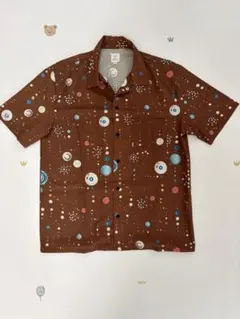 Revo. メンズ 柄シャツ ブラウンのサムネイル