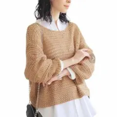 JOURNAL STANDARD relume 透かし編みニットトップス