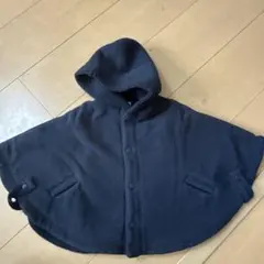 ラルフローレン フリース フード付きケープ ネイビー