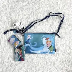 Disney FROZEN アナ雪 エルサ オラフ ショルダーバッグポーチセット