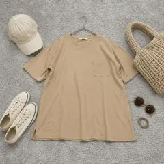 【JOURNAL STANDARD relume】コットンTシャツベージュ 半袖のサムネイル