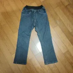(新品未使用)子供ウエストゴム生地柔らかめデニムジーンズ