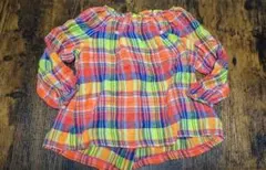 Ralph Lauren チェック柄 チュニック 12M 80