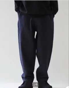 COMOLI ネイビーデニム テーパード パンツ サイズ2