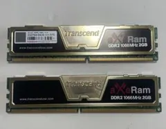 Transcend aXeRam DDR2 1066MHz 2GB 2枚のサムネイル