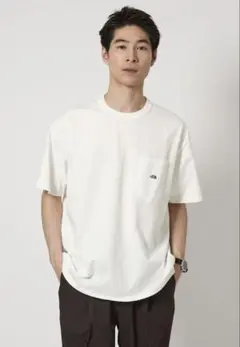 ノースフェイスPURPLE LABEL 7オンス ポケット Tシャツ　白　M