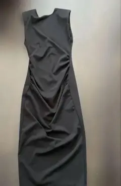 ZARAブラック ノースリーブロングワンピース