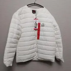 【新品】GERRY ノーカラージェリー キルティングダウンジャケット 中綿 M