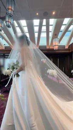 Cherie CVT-01 ow 80+300 ロングベール 結婚式 - メルカリ