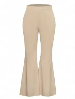 SHEIN DreamScene 2XL フレアパンツ アプリコット 美脚のサムネイル
