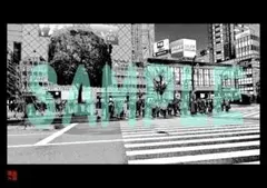 【漫画絵】【渋谷スクランブル交差点④】【昼or夜画を選択可】【送料込/即日発送】