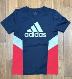 adidas ネイビー レッド Tシャツ 160cm