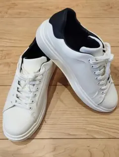 ZARA スニーカー ホワイト ブラック 41サイズ