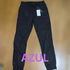 美品未使用AZUL ブラックカーゴパンツ M　新品未使用